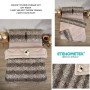 ETE HOMETEX ÇİFT KİŞİLİK LÜX WELSOFT YORGAN SETİ 195X215CM LEOPAR BEJ 8696474231945